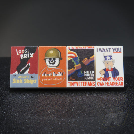 WW2 Propaganada Poster Tile Pack #1